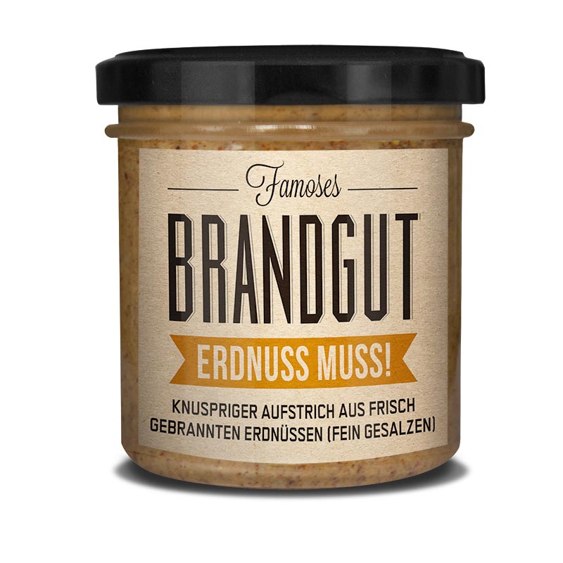 Brandgut Erdnuss Muss! - 160 gr. 